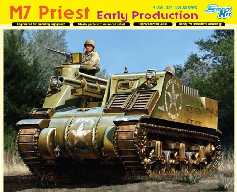 Dragon 6627 1:35 M7 Priest 105mm Howitzer Motor Carriage Early Production