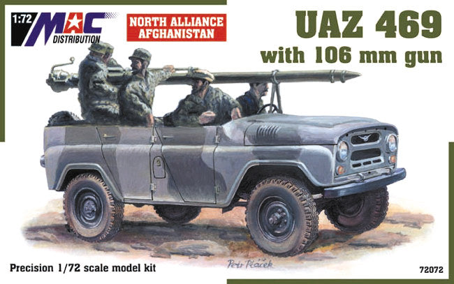 MAC Distribution 72072 1:72 Soviet UAZ-469 with 106mm gun