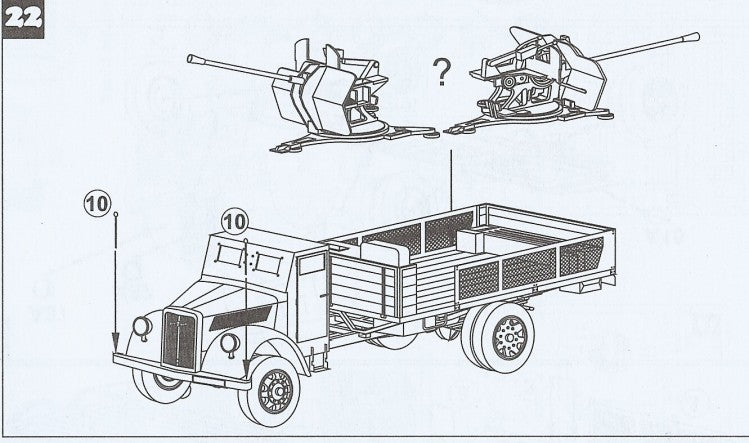 MAC Distribution 72068 1:72 Opel Blitz 3t with Flak 38