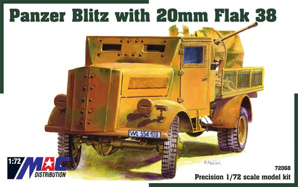 MAC Distribution 72068 1:72 Opel Blitz 3t with Flak 38