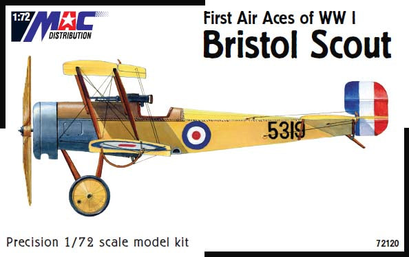 MAC Distribution 72120 1:72 Bristol Scout 'First WWI Aces' markings