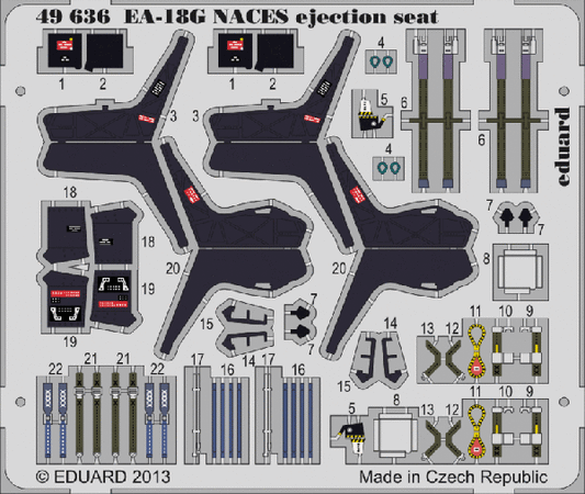 Eduard 49636 1:48 Boeing EA-18G Growler NACES ejection seat