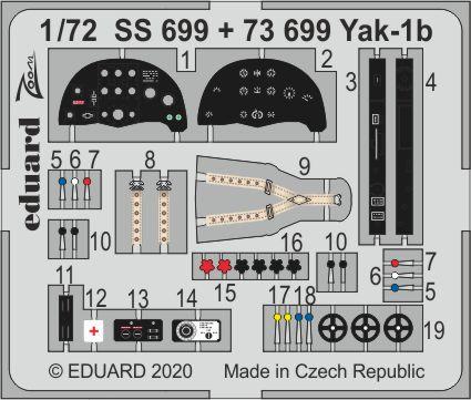 Eduard SS699 1:72 Yakovlev Yak-1b