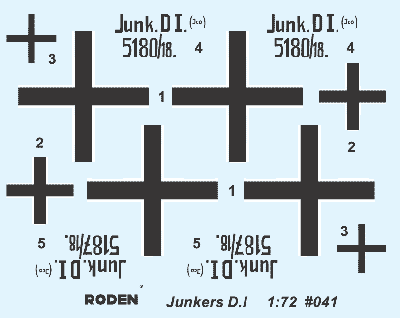 Roden 041 1:72 Junkers D.I long fuselage version