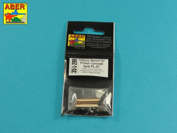 Aber 35L299 1:35 105mm Barrel for Polish PL-01 Prototype Light Tank