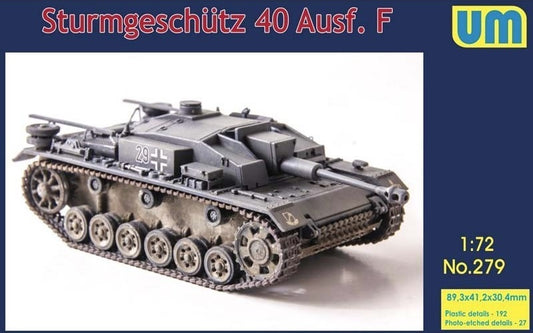 Unimodel 279 1:72 Sturmgeschutz/StuG 40 Ausf.F