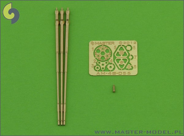Master 48-056 1:48 M197 - Three-Barrelled Rotary 20mm Cannon - Turned Barrels with Etched Barrel Clamps