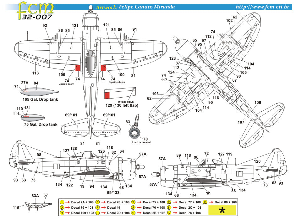 FCM 32007 1:32 Republic P-47D - Part 2