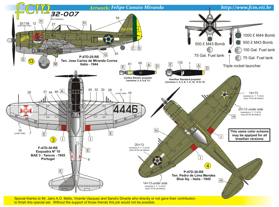 FCM 32007 1:32 Republic P-47D - Part 2