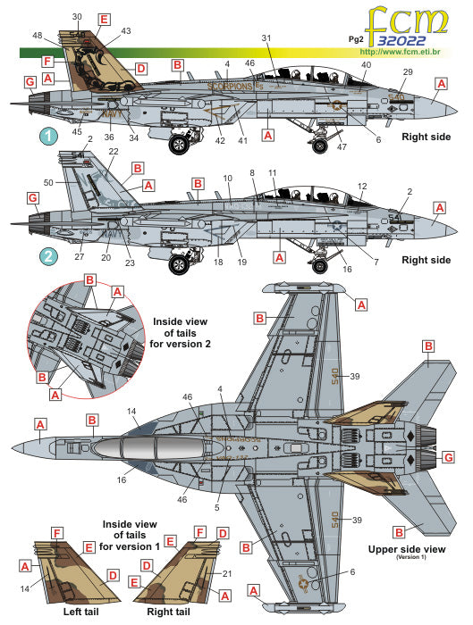 FCM 32022 1:32 Grumman EA-18G Growler - VAQ 132 Scorpions