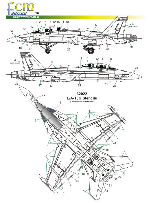 FCM 32022 1:32 Grumman EA-18G Growler - VAQ 132 Scorpions