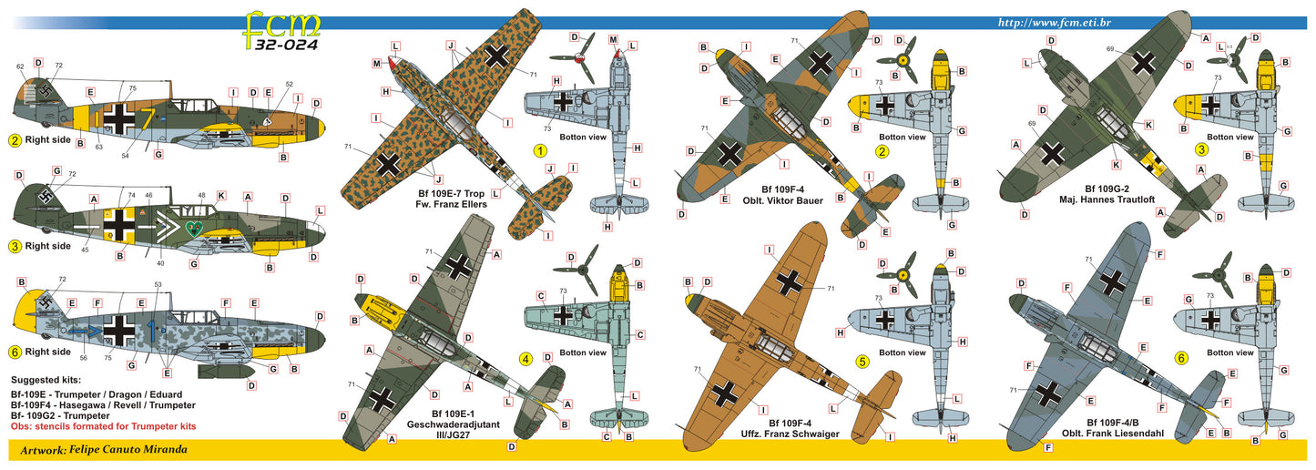 FCM 32024 1:32 Messerschmitt Me-109E / F / G