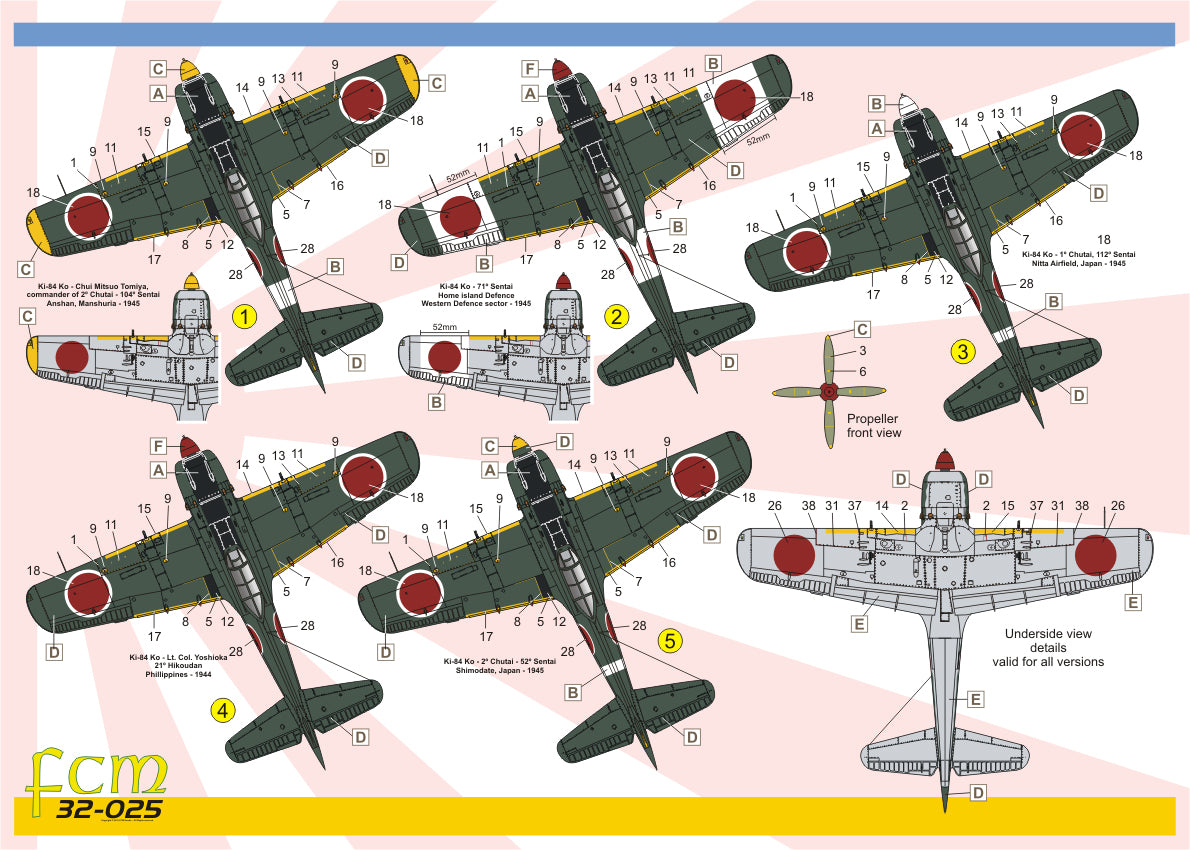 FCM 32025 1:32 Nakajima Ki-84 Hayate