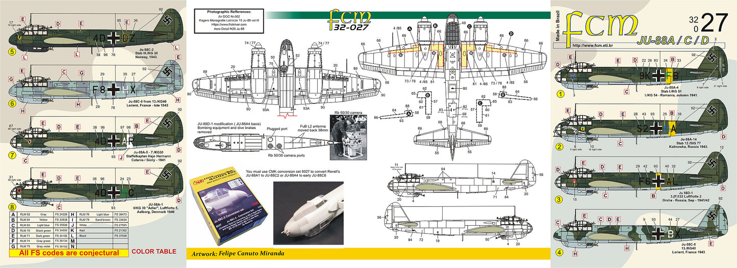 FCM 32027 1:32 Junkers JU-88A / C / D