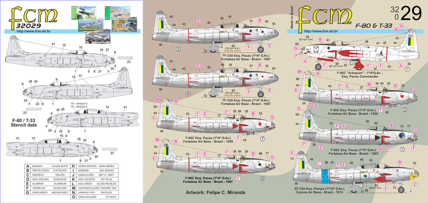 FCM 32029 1:32 Lockheed F-80C / AT-33A