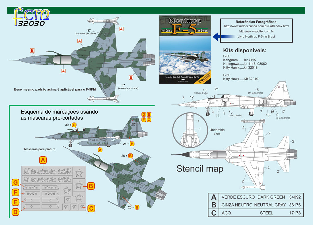 FCM 32030 1:32 Northrop F-5EM / F-5FM - Brazilian Air Force