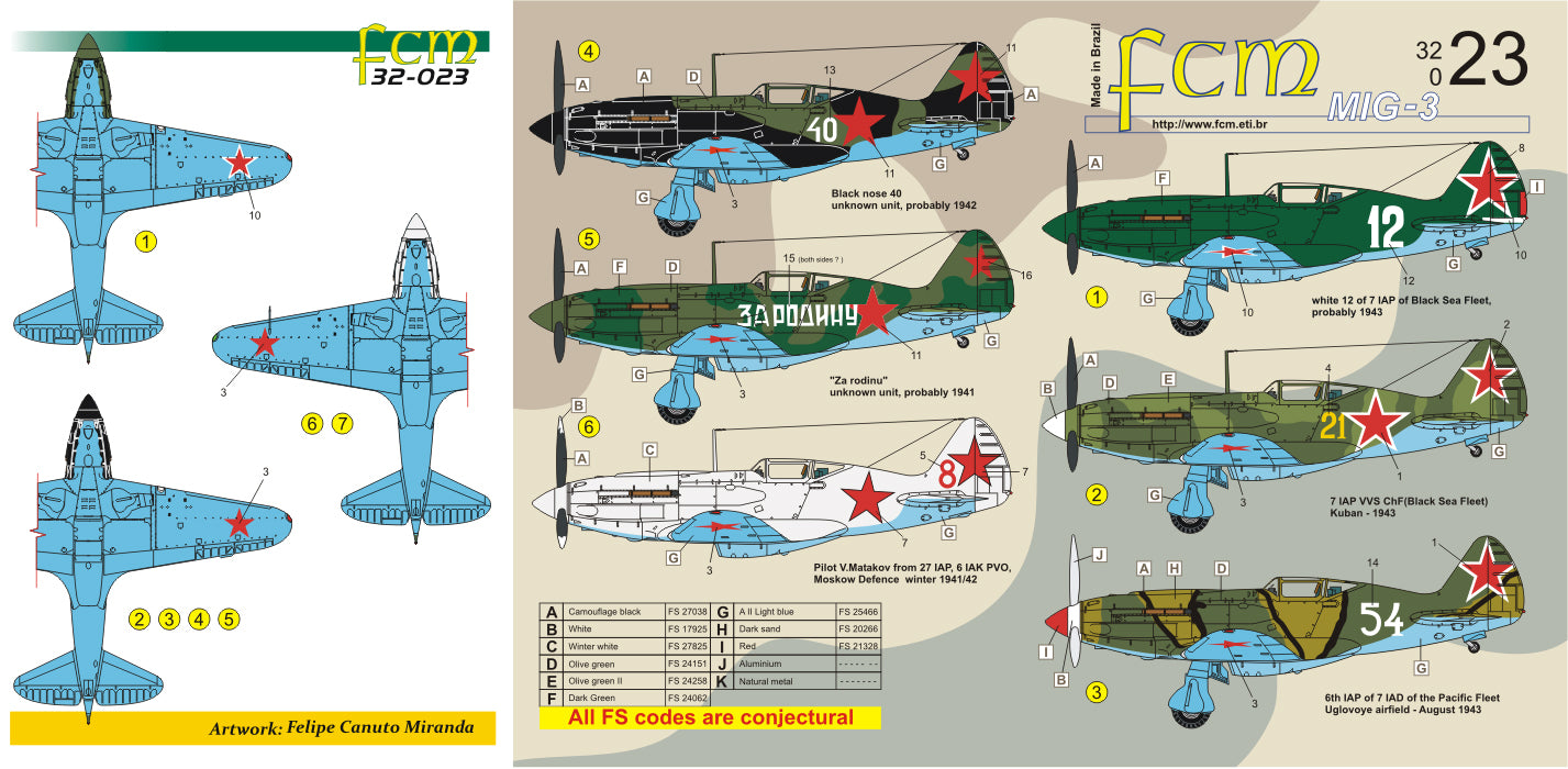 FCM 32023 1:32 Mikoyan MiG-3