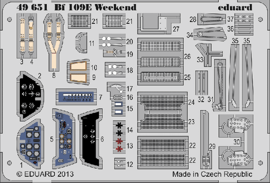 Eduard 49651 1:48 Messerschmitt Bf-109E-4