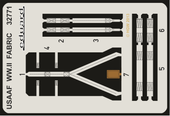 Eduard 32771 1:32 seatbelts USAAF WWII FABRIC