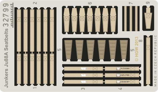 Eduard 32799 1:32 Junkers Ju-88 seatbelts FABRIC