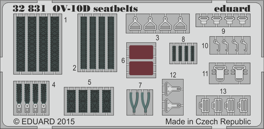 Eduard 32831 1:32 North-American/Rockwell OV-10D Bronco seatbelts