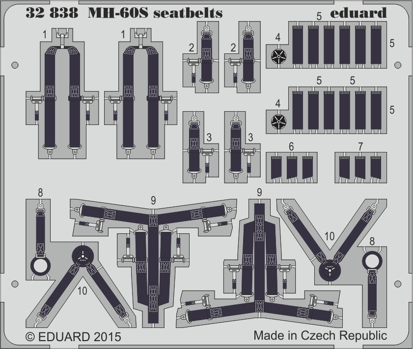 Eduard 32838 1:35 Sikorsky MH-60S seatbelts