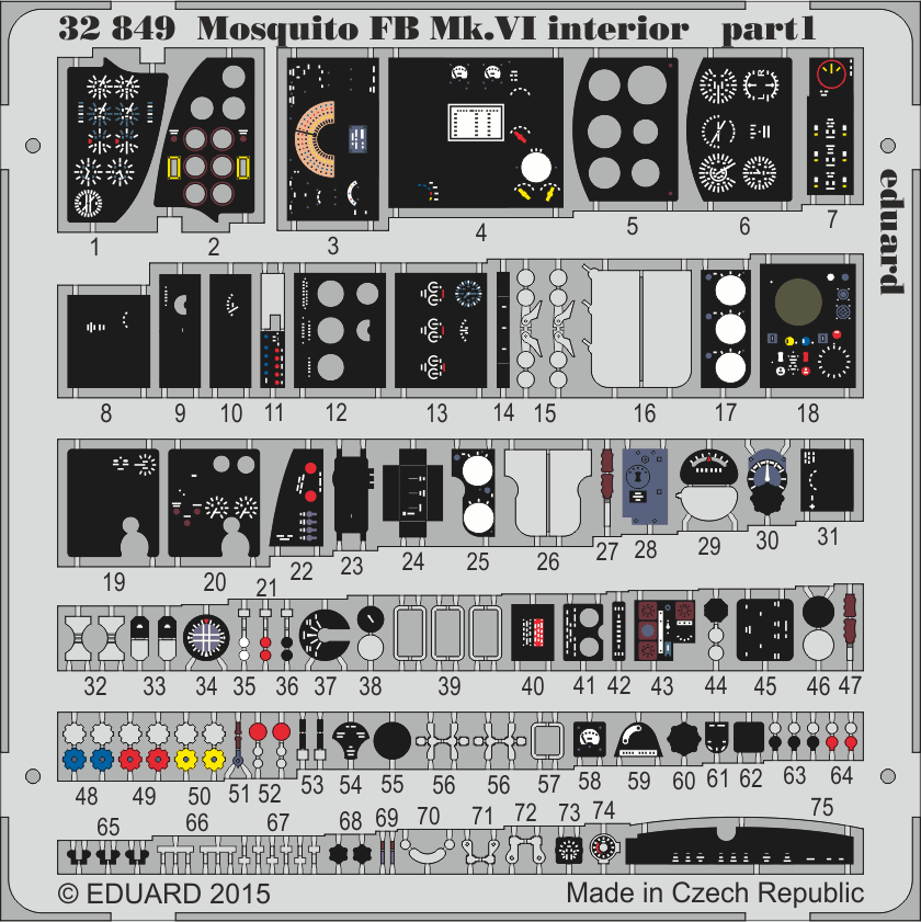 Eduard 32849 1:32 de Havilland Mosquito Mk.VI interior