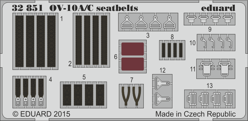 Eduard 32851 1:32 North-American/Rockwell OV-10A/C seatbelts