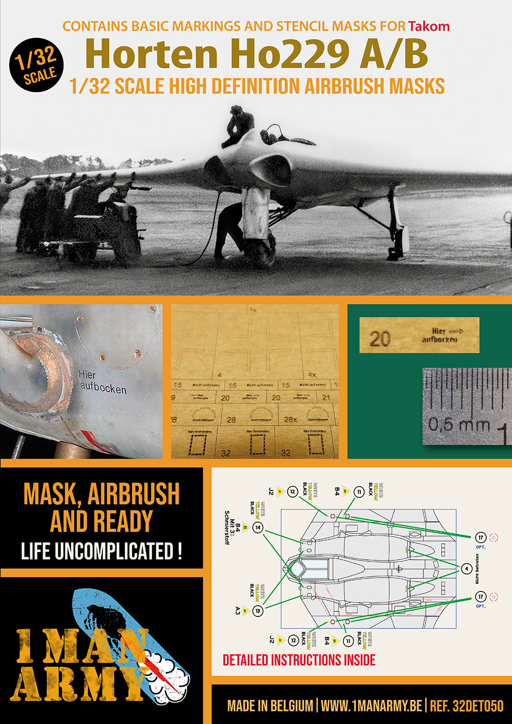 1ManArmy 32DET050 1:32 Horten Ho-229A/B