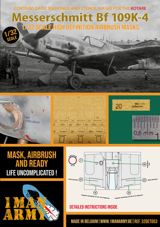 1ManArmy 32DET053 1:32 Messerschmitt Bf-109K-4