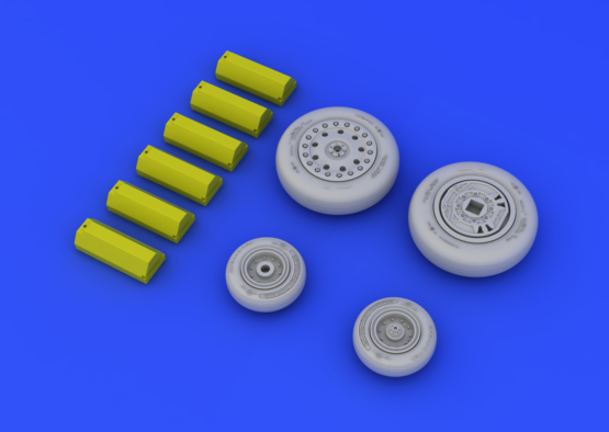 Eduard Brassin 648114 1:48 McDonnell F-4B/F-4N Phantom wheels with weighted tyre effect