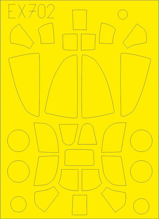 Eduard EX702 1:48 Bell P-39/P-400 Airacobra TFace