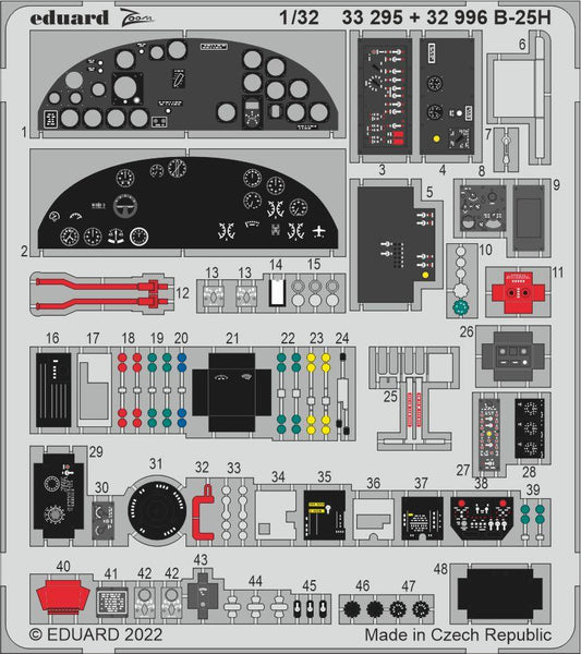 Eduard 32996 1:32 North-American B-25H Mitchell interior