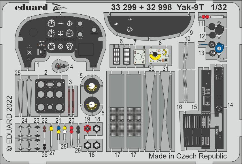 Eduard 32998 1:32 Yakovlev Yak-9T