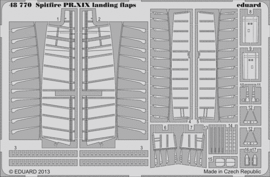 Eduard 48770 1:48 Supermarine Spitfire PR Mk.XIX Landing Flaps