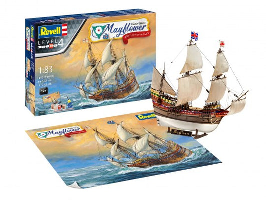 Revell 05684 1:83 Mayflower 400th Anniversary Gift Set