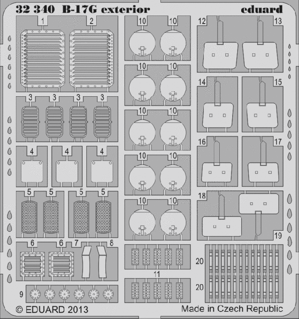 Eduard 32340 1:32 Boeing B-17G Flying Fortress exterior