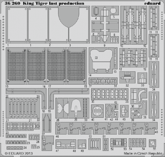 Eduard 36260 1:35 Pz.Kpfw.VI King Tiger Sd.Kfz.182 (Late production)