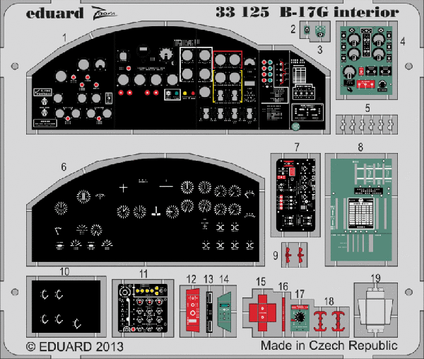 Eduard 33125 1:32 Boeing B-17G Flying Fortress interior
