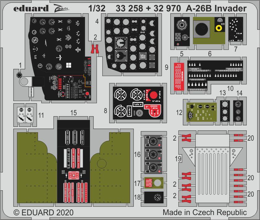 Eduard 32970 1:32 Douglas A-26B Invader Cockpit Interior