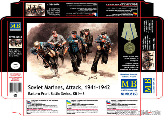Master Box MB35153 1:35 Soviet Marines, Attack, 1941-1942. Eastern Front Battle Series