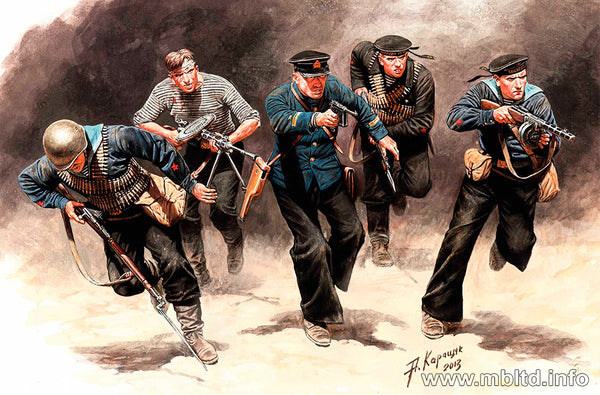 Master Box MB35153 1:35 Soviet Marines, Attack, 1941-1942. Eastern Front Battle Series