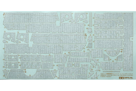 Tamiya 12644 1:35 Zimmerit Coating Sheet Elefant