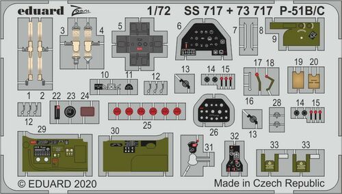 Eduard SS717 1:72 North-American P-51B/C Mustang