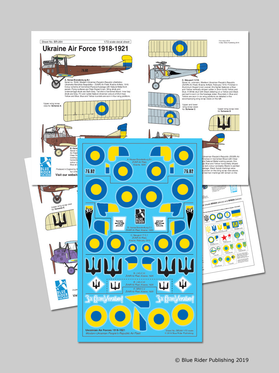 Blue Rider BR-264 1:72 Ukraine Air Force 1918-1921