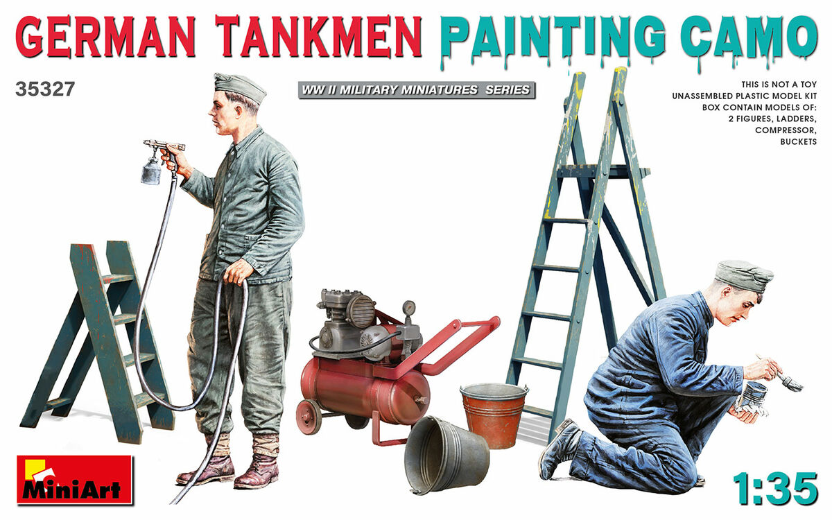 Mini Art 35327 1:35 German Tankmen Painting Camo