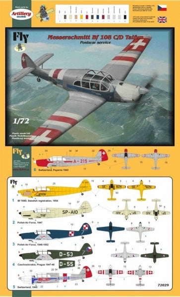 FLY 72029 1:72 Messerschmitt Bf-108B/D Taifun Post-War Service