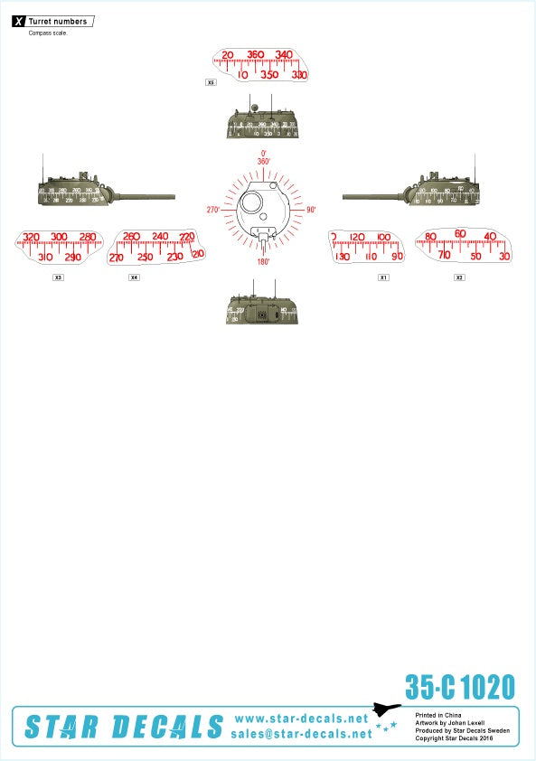 Star Decals 35-C1020 1:35 RMASG Shermans - Royal Marines tanks in Normandy. Sherman Mk.V