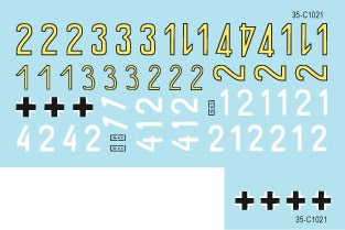 Star Decals 35-C1021 1:35 SS-Panthers # 2 - 9. SS-Hohenstaufen, France and Belgium. Pz.Kpfw.V Ausf.A Panther and Ausf.G.