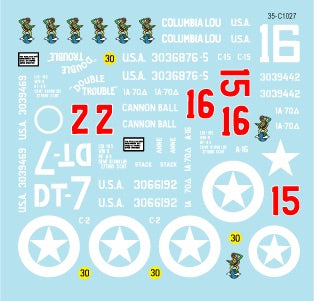 Star Decals 35-C1027 1:35 U.S. 70th Tank Battalion on Utah Beach - M4 , M4 Dozer, M4A1 DD Sherman.